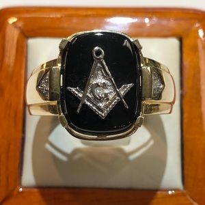 Men Masonic ring
